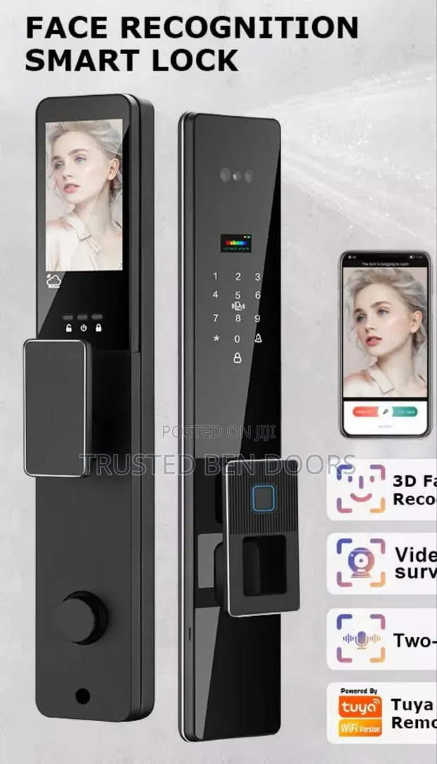 Face Unlock Tuya WiFi Biometric Smart Lock - 1