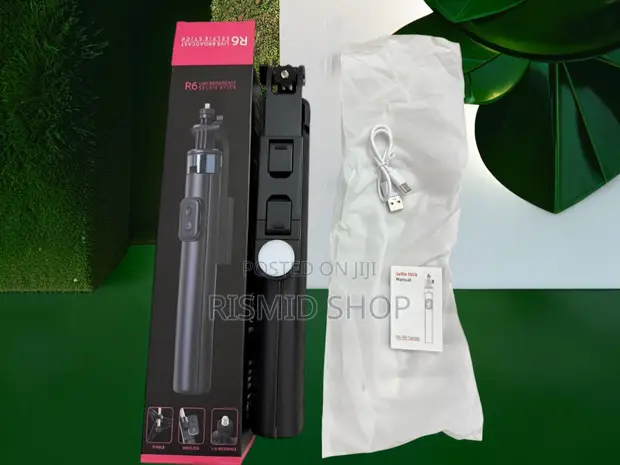 R6 Compact Selfie Stick & Tripod with Bluetooth Remote - 1