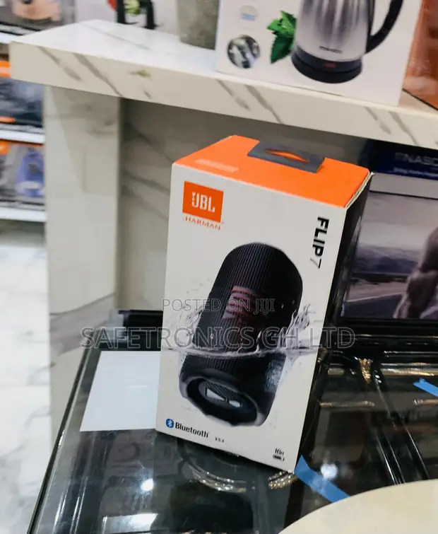 JBL Flip 6 Portable Wireless Speaker - Black - 1