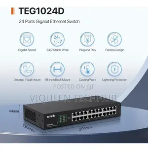 Tenda TEG1024D 24-Port Gigabit Ethernet Switch