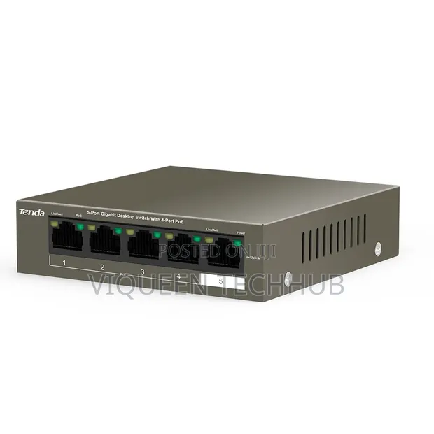 Tenda TEG1105P-4-63W 5-Port PoE Switch - 1