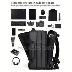 Expandable Business & Student Backpack - Black