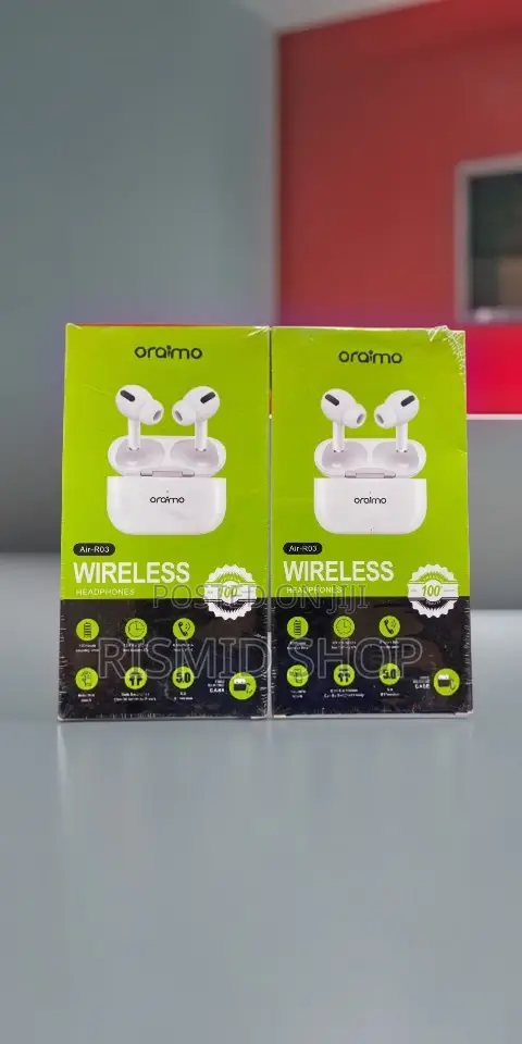 Oraimo Air-R03 TWS Wireless Bluetooth Earbuds - White - 1