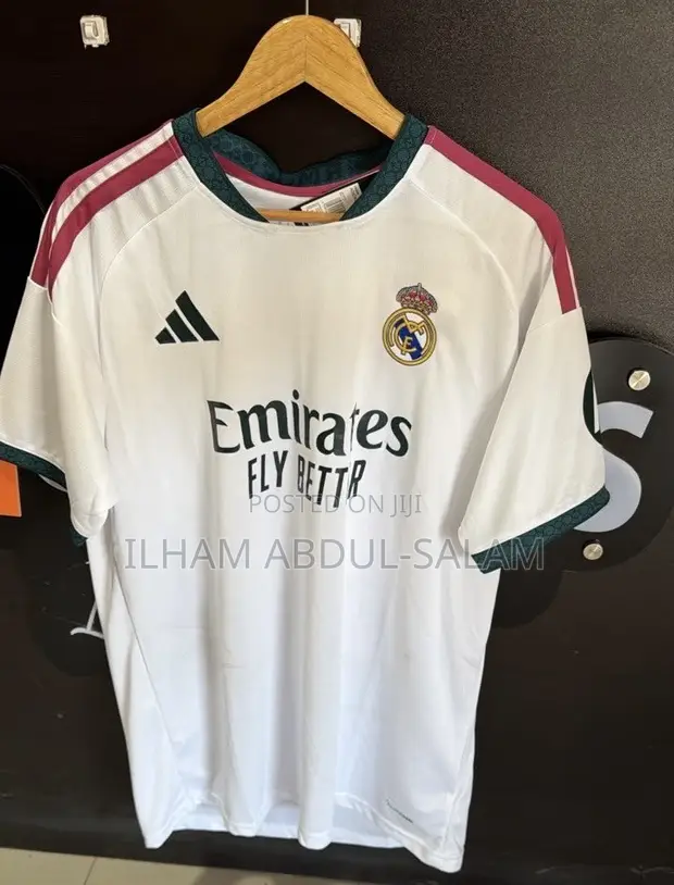 Real Madrid Home Jersey - Cream & Red - 1