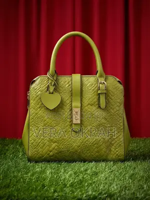 Lemon Green Genuine Leather Handbag
