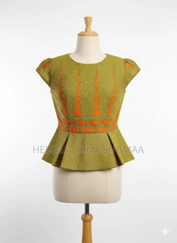 African Print Women's Top by Norlena Stitches - 1