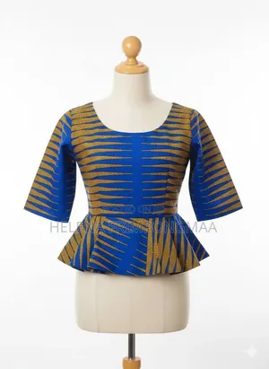 Ladies African Print Top - Brand New