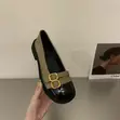 Elegant Olive Green & Black Loafers - Size 38-40 - 1