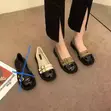 Elegant Olive Green & Black Loafers - Size 38-40 - 3