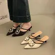 Elegant Floral Pointed-Toe Slingback Heels - 1