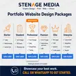 Portfolio & CV Website Design - STENAGE MEDIA - 1