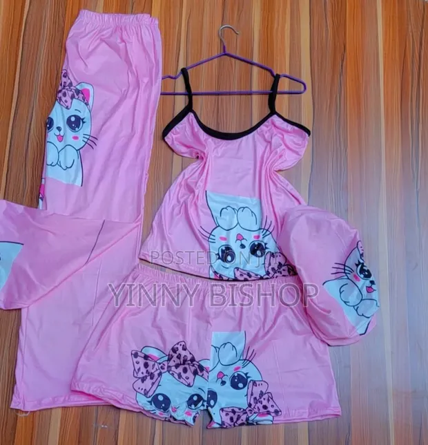 Ladies Night Wear Set (4 Pieces) - 1