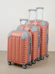 3-Piece Plastic Luggage Set - 1
