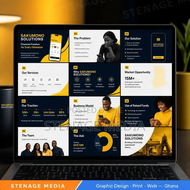 Pitch Deck & PowerPoint Presentation Design Services - 1