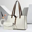 Women's 2-Piece Black & Tan Tote Bag Set - 2