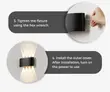 8W LED Up & Down Wall Light - IP65 Waterproof, 3000K - 3