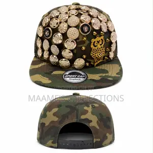 Premium Embellished Men's Snapback Cap