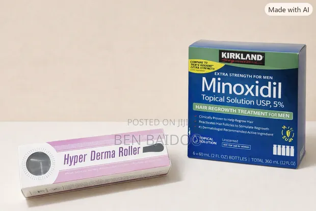 Kirkland Hair Growth Pack + Derma Roller - 1