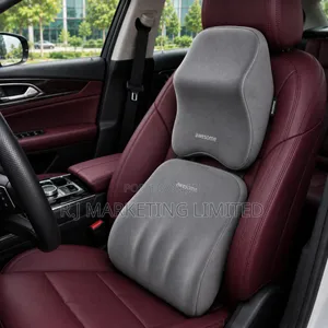 Grey Car Seat Cushion Set - Comfort & Support