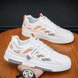 Men's Casual White Breathable Sneakers - 1