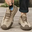 Men's Brown Leather Sandals - 3
