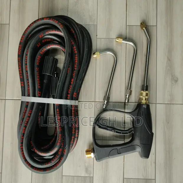 New 10mm Pressure Washer Hose with Gun and Nozzle - 1