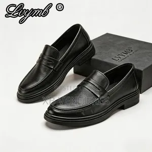 Men's Formal Office Leather Shoes - Black