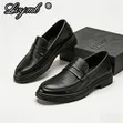 Men's Formal Office Leather Shoes - Black - 1