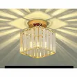 Gold Square LED Crystal Flush Mount Ceiling Light - 1