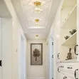 Gold Square LED Crystal Flush Mount Ceiling Light - 2