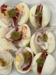 Boiled Eggs with Pepper and Oil Rice - 2