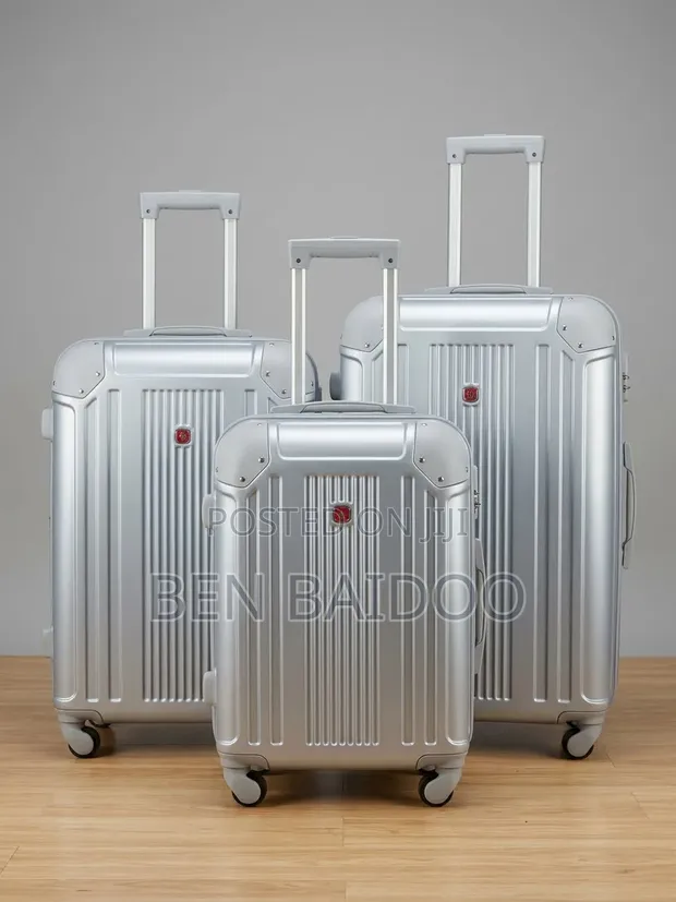 3-Piece Plastic Travel Bag Set (Luxury Exterior) - 1