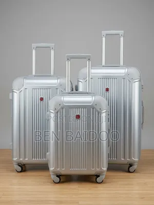 3-Piece Plastic Travel Bag Set (Luxury Exterior)