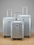 3-Piece Plastic Travel Bag Set (Luxury Exterior) - 1