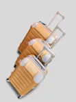 3-Piece Plastic Travel Bag Set (Luxury Exterior) - 2