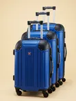 3-Piece Plastic Travel Bag Set (Luxury Exterior) - 3