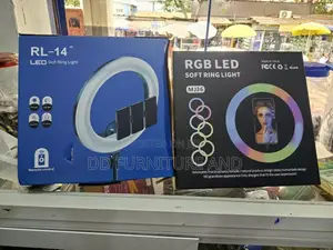 14-Inch RGB Ring Light with Remote & 3 Phone Holders