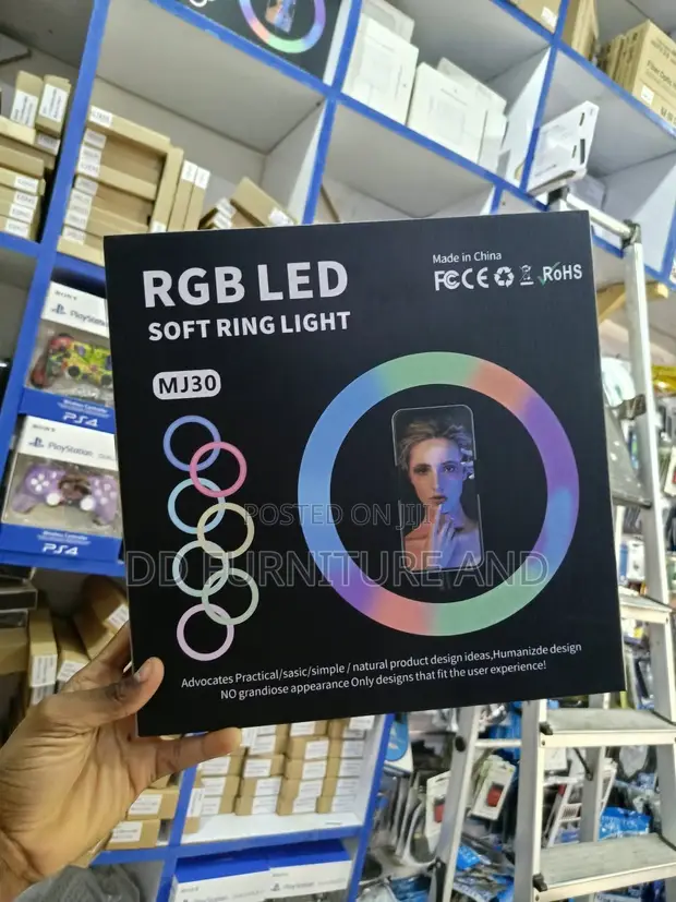 12-Inch RGB Ring Light with Remote - 1