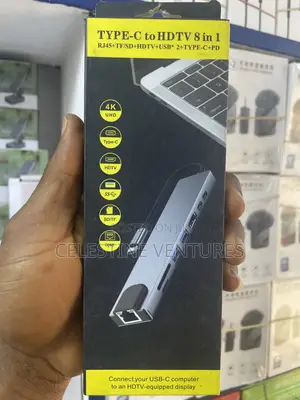 Type-C to HDTV 8-in-1 Multi-Port Hub