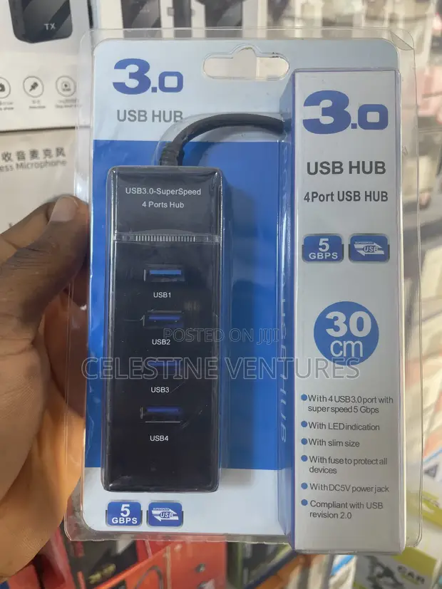 Brand New USB 3.0 4-Port Hub - 1