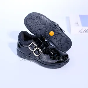 Kids Black School Shoes