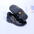 Kids Black School Shoes - 1