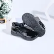 Kids Black School Shoes - 3