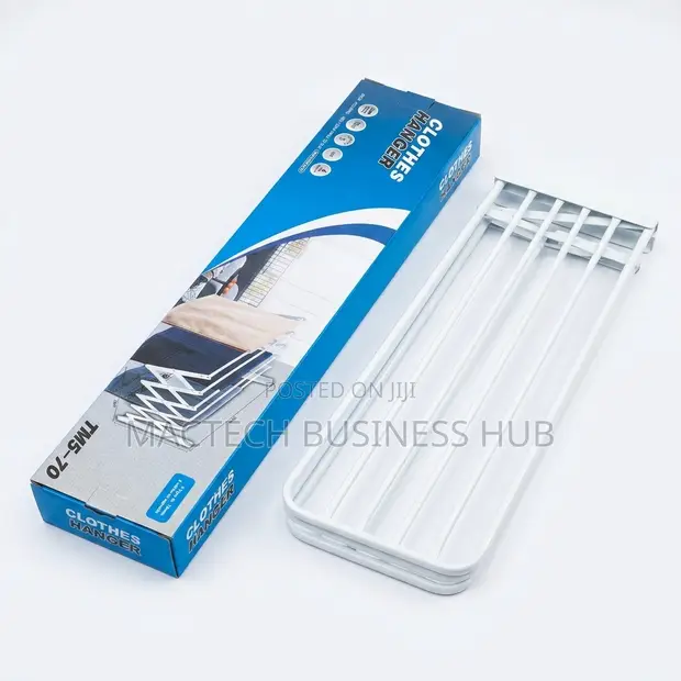 Wall-Mounted Folding Clothes Drying Rack - 1