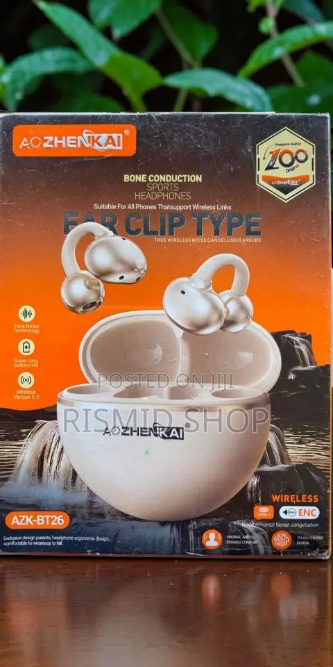 AO ZHENKAI AZK-BT26 Portable Wireless Ear Clip Earphones - 1