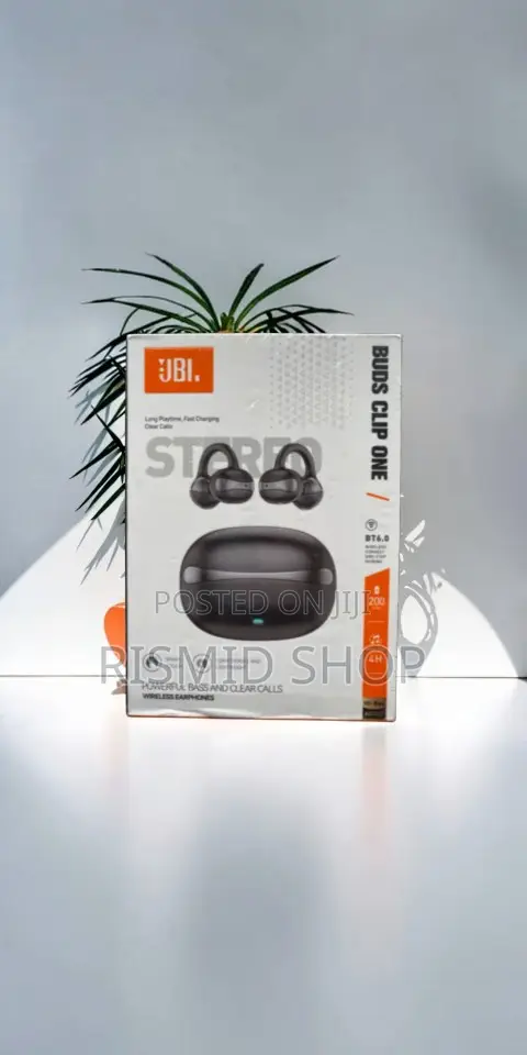 JBL Buds Clip One Open-Ear Bluetooth Earbuds - 1