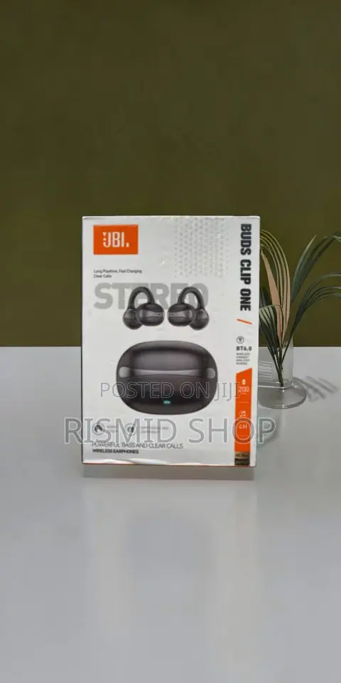 JBL Buds Clip One Open-Ear Wireless Earphones - 1