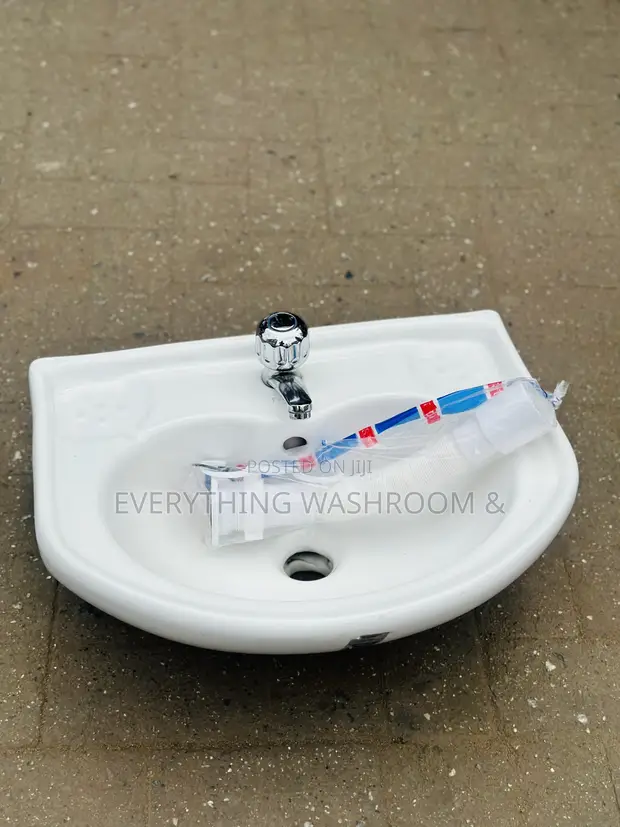 Brand New Wash Hand Basin with Faucet - 1