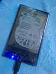 Transparent 2.5-inch Type-C 3.1 External Hard Drive Case - 1