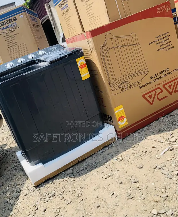 Original New Zara 13KG Semi Automatic Washing Machine – Twin Tub - 1